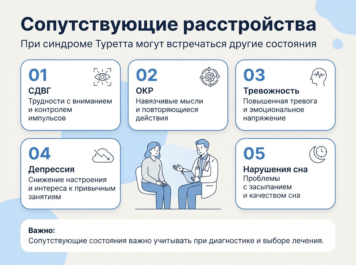 Лечение синдрома Туретта в Лобне инфографика